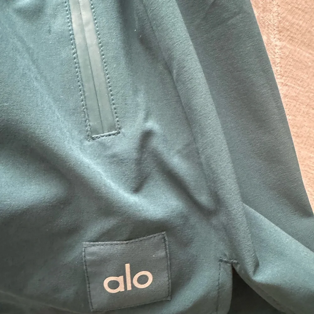 ALO Yoga Teal Ribbed Waistband Joggers